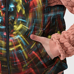 Детский жилет Абстрактные шарообразные лучи - Жёлтый и красный, цвет: 3D-красный — фото 2