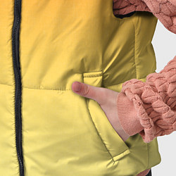 Детский жилет Оранжевый, желтый градиент, цвет: 3D-черный — фото 2