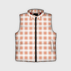 Детский жилет Light beige plaid fashionable checkered pattern