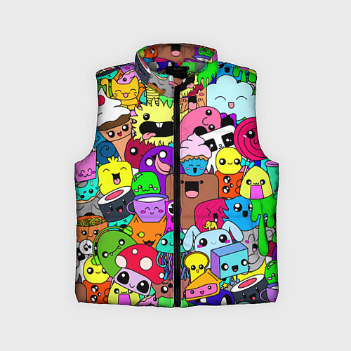 Детский жилет Монстрики Nastiprazdnik / 3D-Светло-серый – фото 1