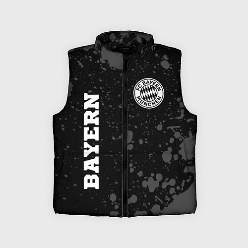 Детский жилет Bayern sport на темном фоне: символ и надпись верт / 3D-Черный – фото 1