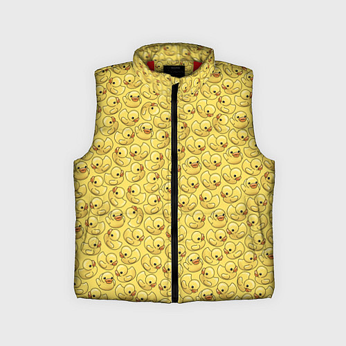 Детский жилет Утиный принт / 3D-Красный – фото 1