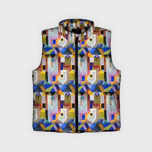 Детский жилет Цветная архитектура Пауль Клее, 1917 / 3D-Черный – фото 1