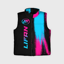 Детский жилет Lifan - neon gradient: по-вертикали, цвет: 3D-черный