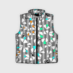 Детский жилет Abstract pattern on striped gray background