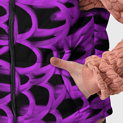 Детский жилет Нити из фиолетовой краски, цвет: 3D-светло-серый — фото 2