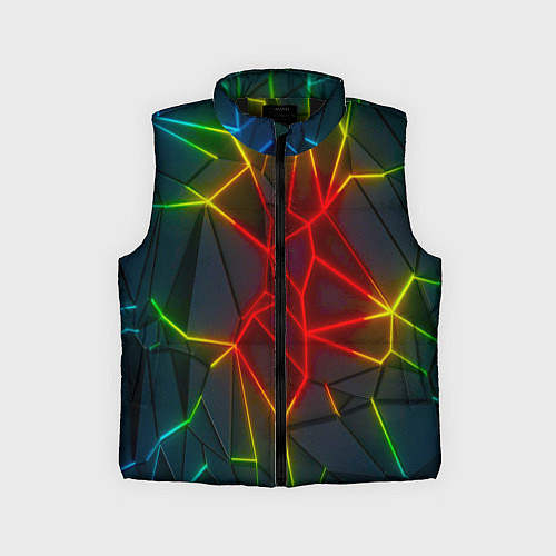 Детский жилет Семицветный перелив / 3D-Черный – фото 1