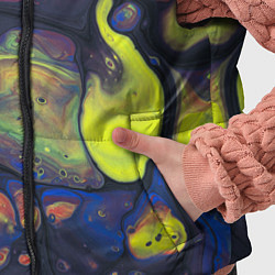 Детский жилет Неоновые светящиеся камни, цвет: 3D-черный — фото 2