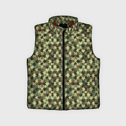 Детский жилет Милитари пазлы