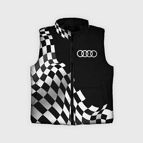 Детский жилет Audi racing flag / 3D-Черный – фото 1