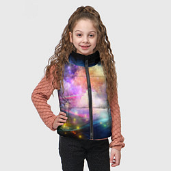 Детский жилет Светящиеся точки и дым, цвет: 3D-светло-серый — фото 2