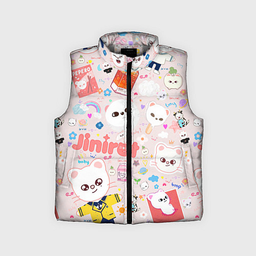 Детский жилет Skzoo Jinniret pattern cartoon avatar / 3D-Светло-серый – фото 1
