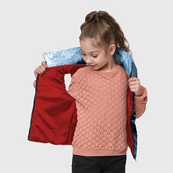 Детский жилет Морозный узор на стекле, цвет: 3D-красный — фото 2