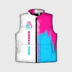 Детский жилет Real Madrid neon gradient style: по-вертикали