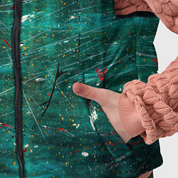 Детский жилет Светло-зелёный туман, краски и царапины, цвет: 3D-светло-серый — фото 2