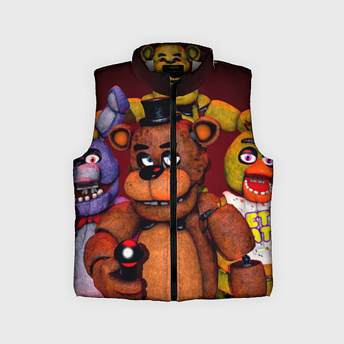 Детский жилет Пять ночей Фредди / 3D-Светло-серый – фото 1