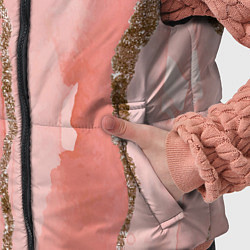 Детский жилет Розовое золото акварель, цвет: 3D-красный — фото 2