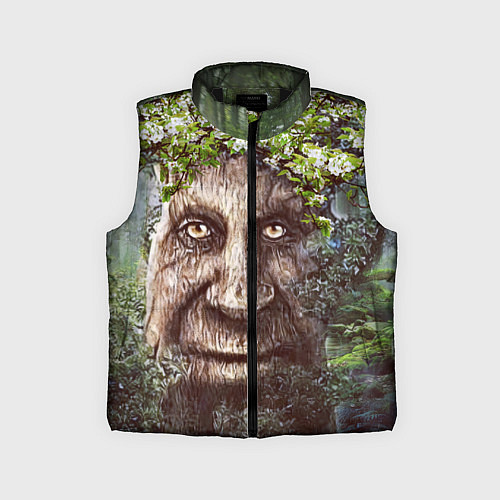 Детский жилет Мудрое Таинственное Дерево / 3D-Черный – фото 1
