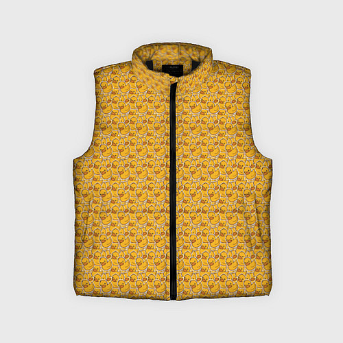 Детский жилет Паттерн с утятами / 3D-Черный – фото 1