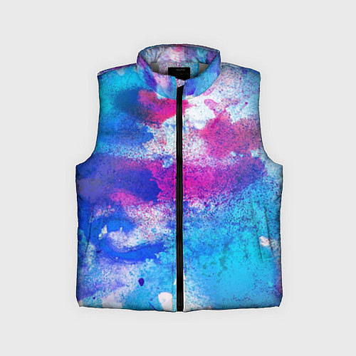 Детский жилет Радужная абстракция / 3D-Светло-серый – фото 1
