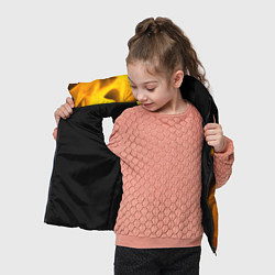 Детский жилет PUBG - gold gradient: по-вертикали, цвет: 3D-черный — фото 2