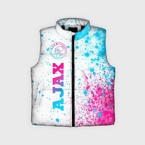 Детский жилет Ajax neon gradient style: по-вертикали / 3D-Черный – фото 1