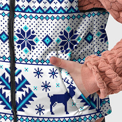Детский жилет Happy new year, blue deer, цвет: 3D-светло-серый — фото 2