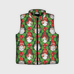 Детский жилет Новогодние гномы - паттерн