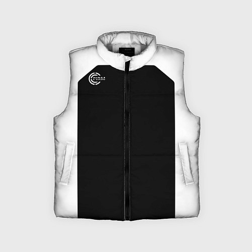 Детский жилет FIRM черно-белая / 3D-Светло-серый – фото 1