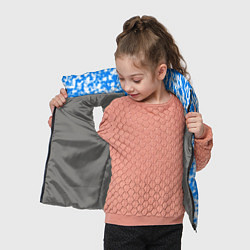 Детский жилет Абстрактные облака - текстура, цвет: 3D-светло-серый — фото 2