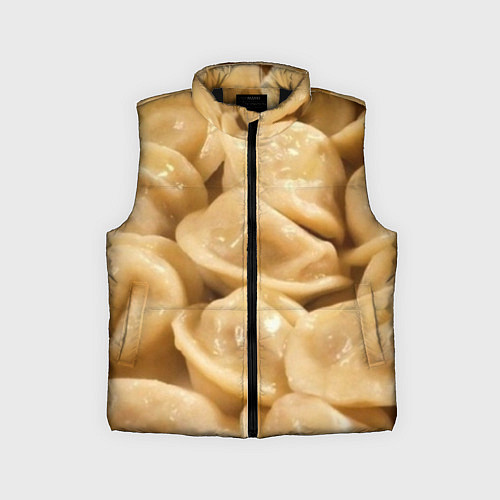 Детский жилет Пельмени / 3D-Черный – фото 1