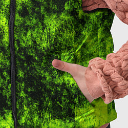 Детский жилет Яркий неоновый салатовый гранж, цвет: 3D-красный — фото 2