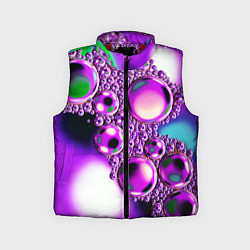 Детский жилет Фиолетовые пузыри
