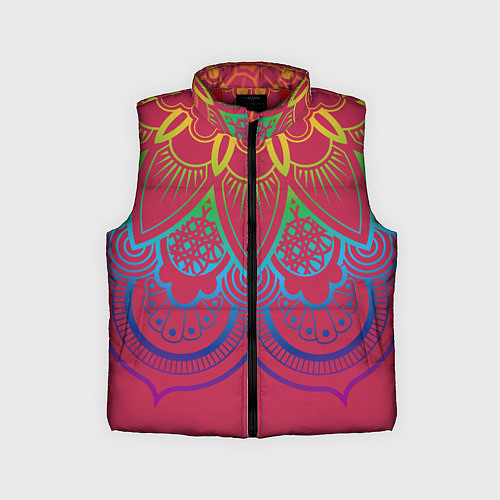Детский жилет Viva magenta mandala / 3D-Красный – фото 1