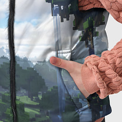 Детский жилет Minecraft мир, цвет: 3D-светло-серый — фото 2