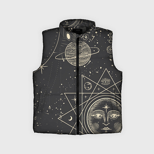 Детский жилет Мистические узоры / 3D-Черный – фото 1