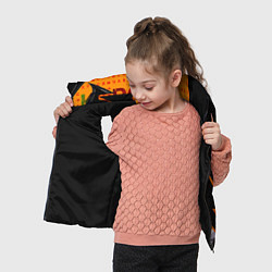 Детский жилет K-pop с буквой К молния, цвет: 3D-черный — фото 2