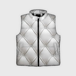 Детский жилет Стёганая мебельная кожа - texture, цвет: 3D-черный