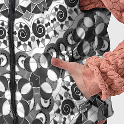 Детский жилет Черно-белый этнический узор, цвет: 3D-черный — фото 2