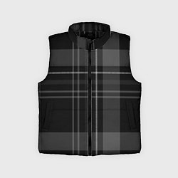 Детский жилет Темная клетка