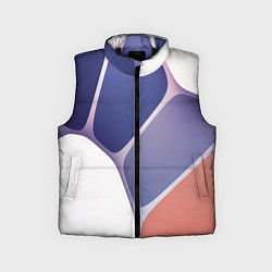 Детский жилет Узор из синих, фиолетовых, белых и оранжевых камне
