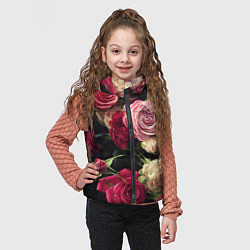 Детский жилет Нежные кустовые розы, цвет: 3D-светло-серый — фото 2