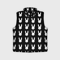 Детский жилет Bunny pattern black