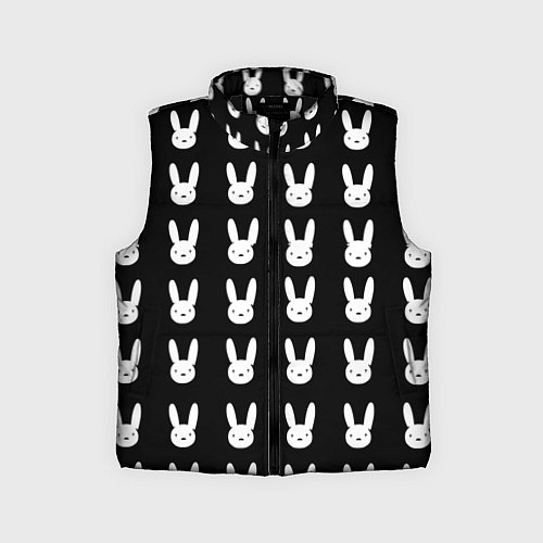 Детский жилет Bunny pattern black / 3D-Черный – фото 1