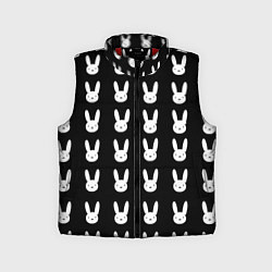 Детский жилет Bunny pattern black, цвет: 3D-красный