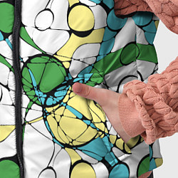 Детский жилет Цветной нейрографический узор, цвет: 3D-черный — фото 2