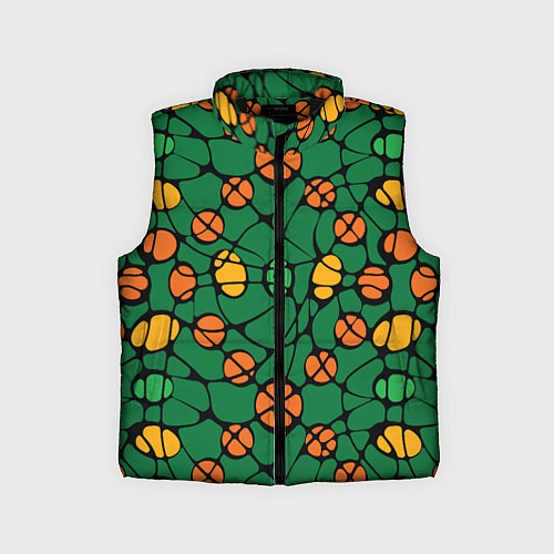 Детский жилет Контрастный абстрактный узор / 3D-Черный – фото 1