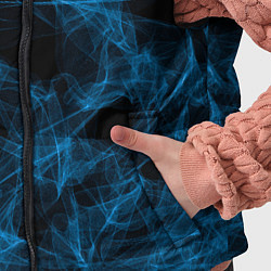 Детский жилет Синий дым текстура, цвет: 3D-черный — фото 2