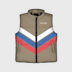 Детский жилет Триколор - три полосы на песочном