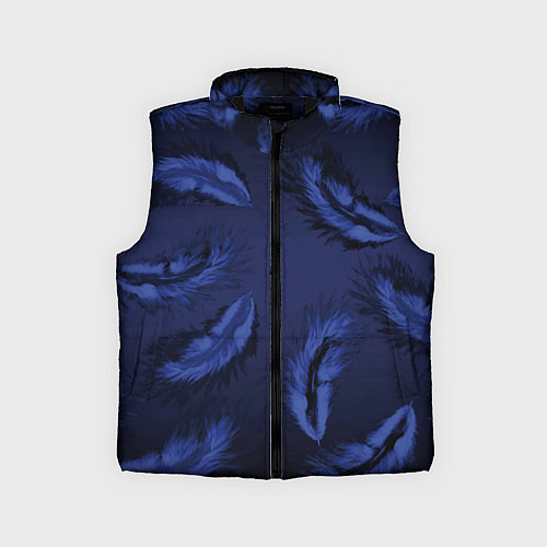 Детский жилет Пёрышки / 3D-Черный – фото 1